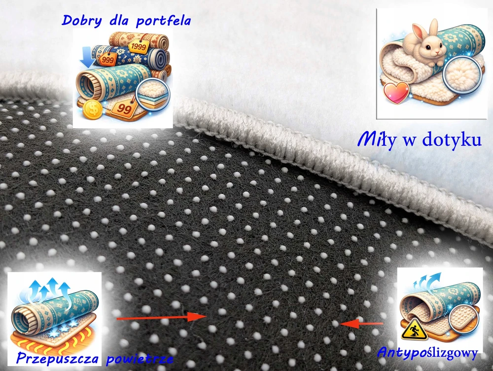 Kupdywan Mięciutki Dywan Do Dziecięcego pokoju Sypialni Plusz Flanel Kids 180x250 cm