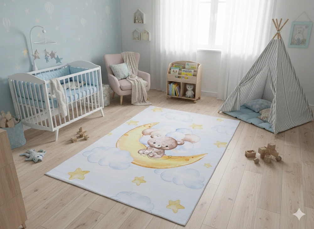 Kupdywan Mięciutki Dywan Do Dziecięcego pokoju Sypialni Plusz Flanel Kids 180x250 cm