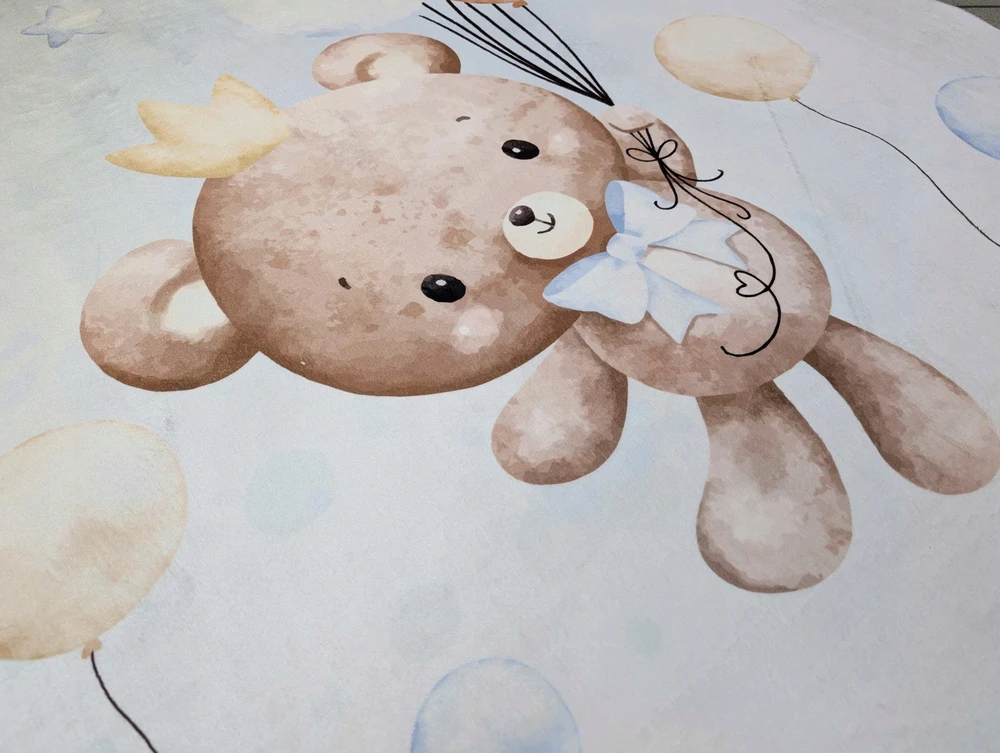 KupDywan Minkštas kilimas Vaikų miegamajam Pliušinis flanelinis 140x200 cm