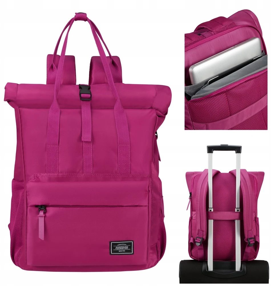 Kuprinė American Tourister Urban Groove, 20.5 L, su ratukais, rožinė