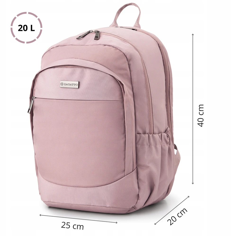 Kuprinė kabinowy RYANAIR WIZZAIR 40x20x25 cm ZAGATTO rožinė turistinis