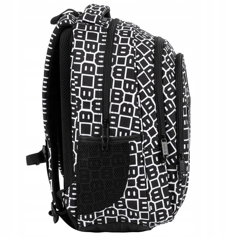 Kuprinė mokyklinė Back Up, 26l, balta/juoda
