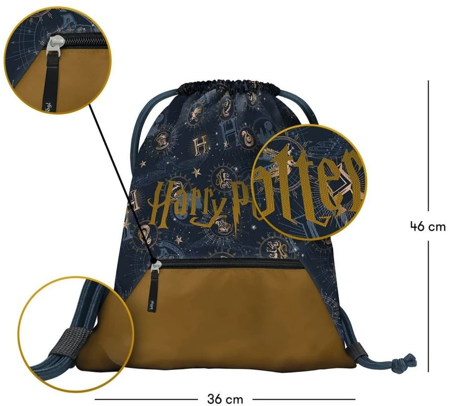 Kuprinė polochon - BAAGL - Haris Poteris - Vandeniui atspari - 100% poliesteris - Unisex