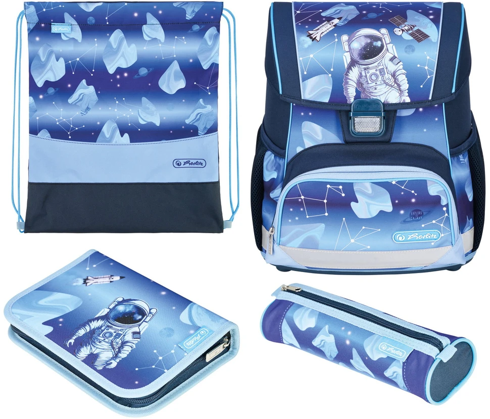 Kuprinė pradinukams Herlitz LOOP Cosmic Explorer su priedais