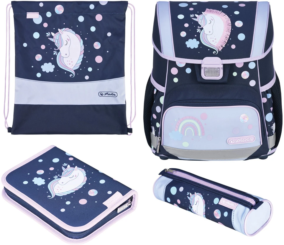 Kuprinė pradinukams Herlitz LOOP Unicorn Dreams su priedais