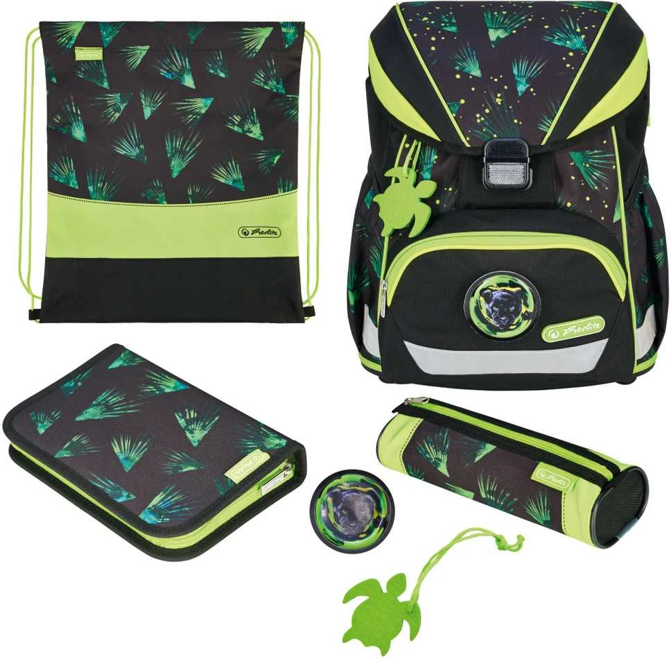 Herlitz Kuprinė pradinukams ULTRA LIGHT XL Jungle Explorer su priedais