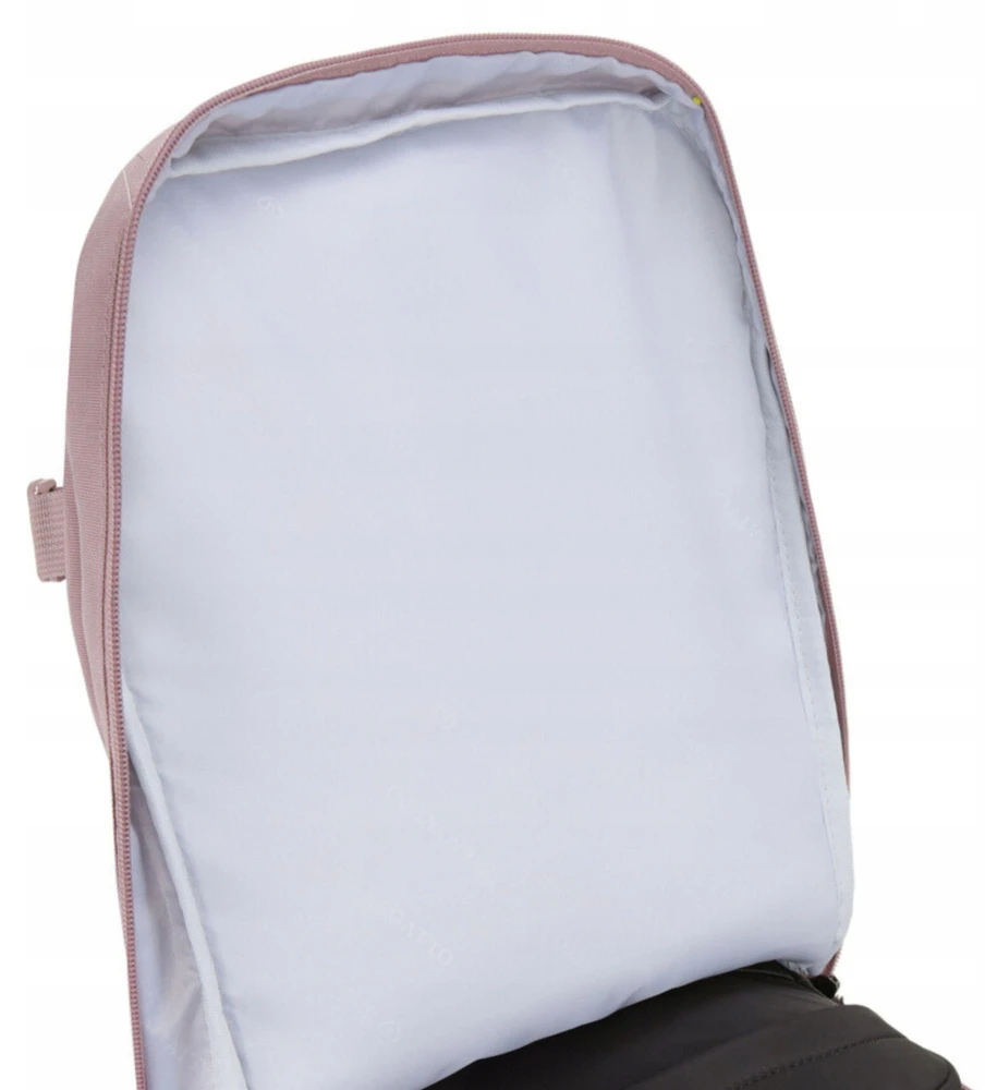Zagatto Kelioninė kuprinė lėktuvui 40x30x20 cm su laptopo skyriumi, lengvas rankinis bagažas Ryanair / Wizz Air, rožinė