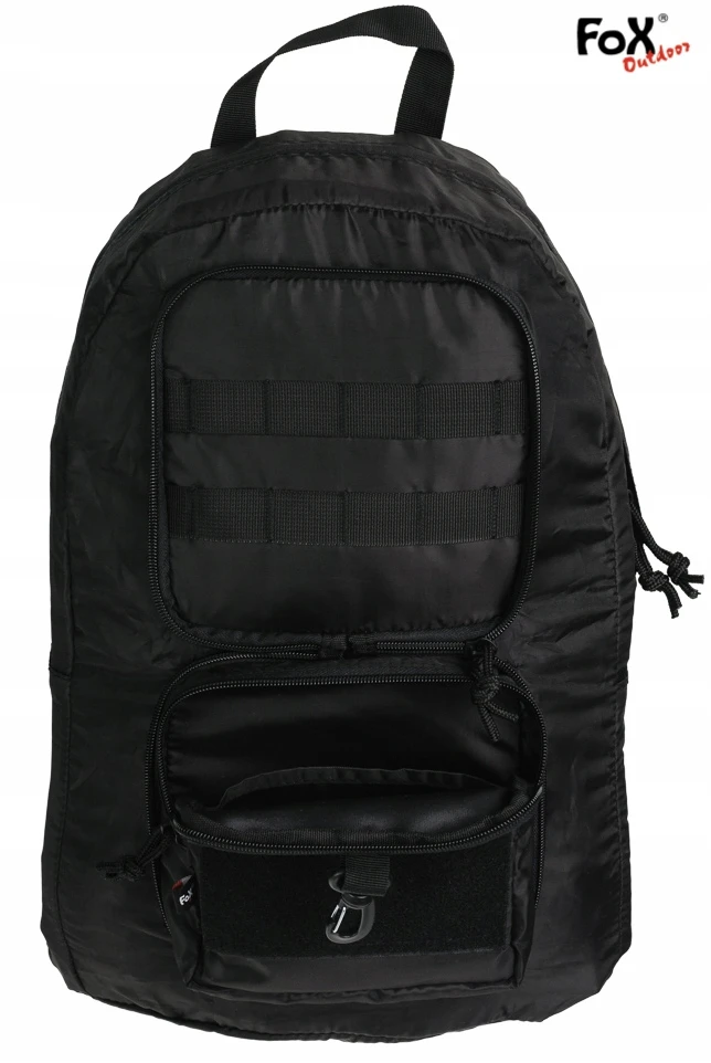 Kuprinė Składany Turystyczny FOX Outdoor MOLLE 30L Juodas