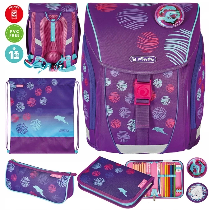 Kuprinė su priedais Herlitz Filolight Plus, Sea Bubbles