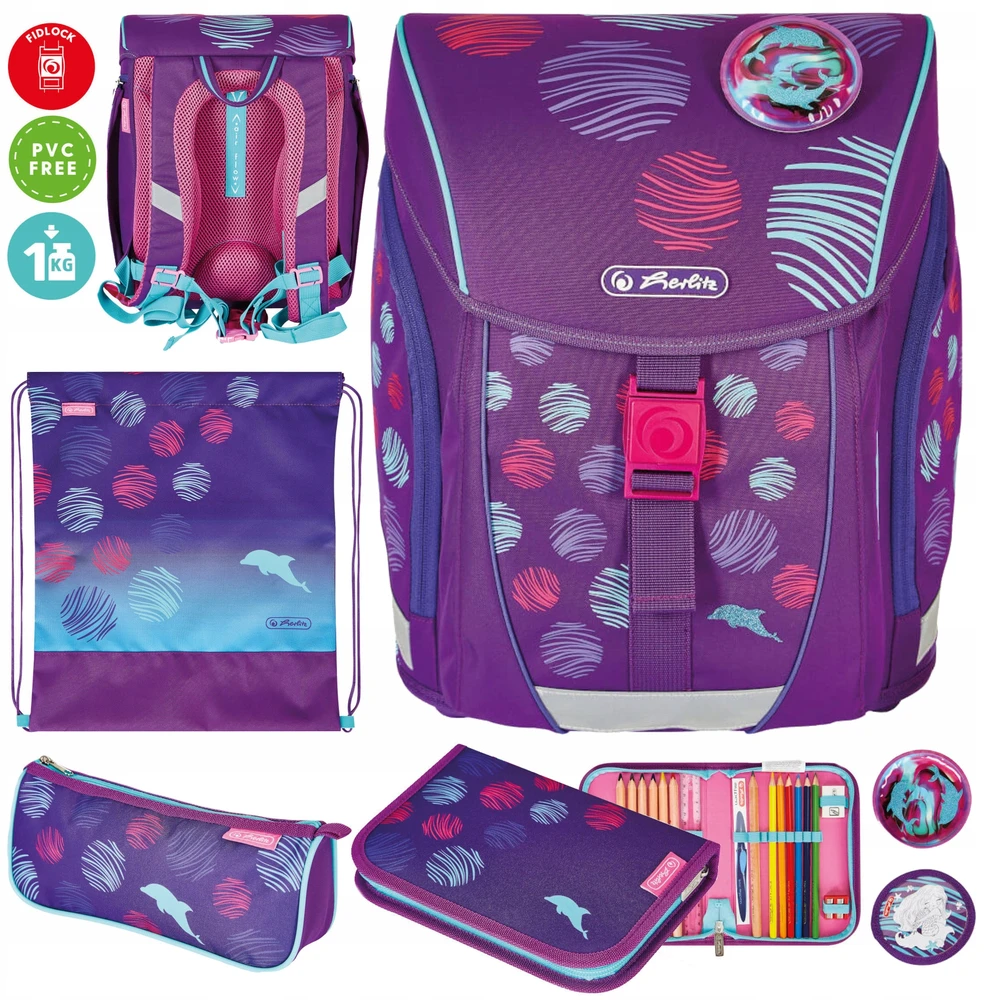 Kuprinė su priedais Herlitz Filolight Plus, Sea Bubbles