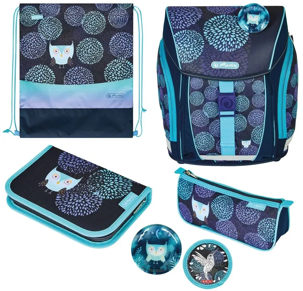 Kuprinė su priedais Herlitz Filolight Plus, Flower Owl