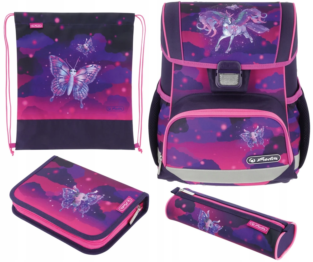 Kuprinė su priedais Herlitz Loop Plus Magic Unicorn