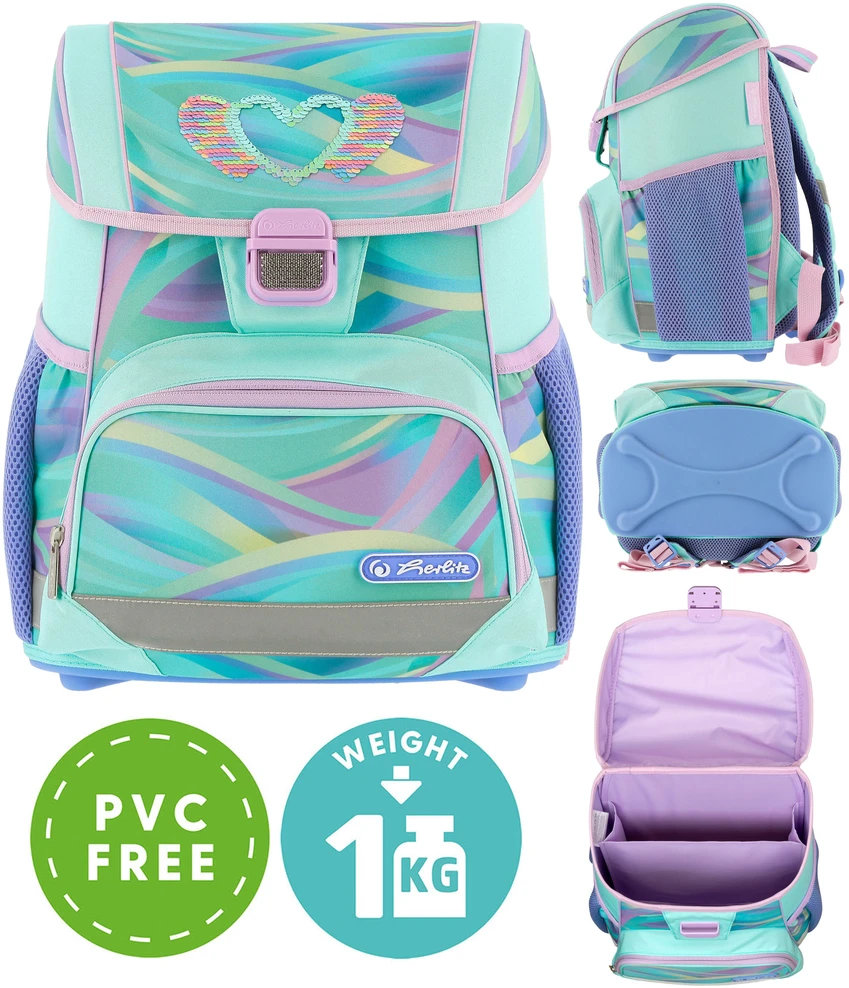Kuprinė su priedais HERLITZ Loop Plus Minty Love