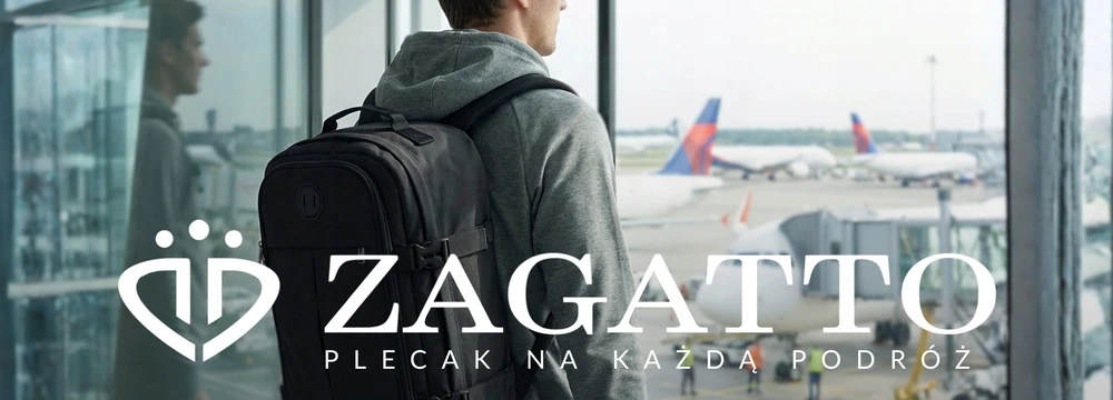 Kuprinė ZAGATTO 40x30x20 cm kabinowy Ryanair Wizzair turistinis bagaż kelioninis