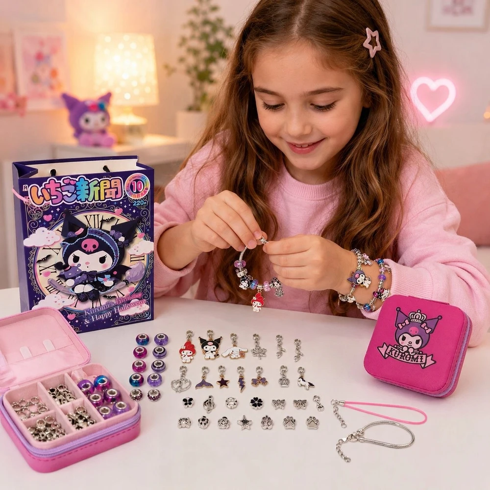 KUROMI CHARMS „pasidaryk pats“ apyrankių GAMYBOS RINKINYS