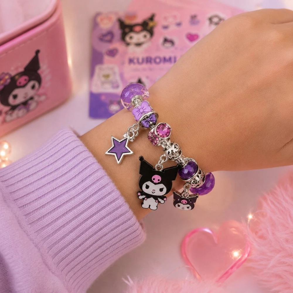 KUROMI CHARMS „pasidaryk pats“ apyrankių GAMYBOS RINKINYS