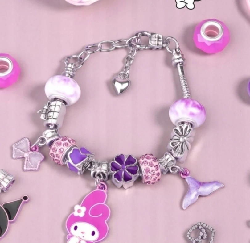 Kuromi & Hello Kitty kūrybinis rinkinys – apyrankių kūrimas