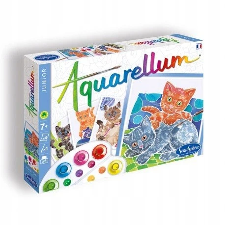 Kūrybinės tapybos rinkinys SentoSphere Aquarellum Cats 13 vnt.