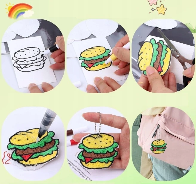 KŪRYBINGAS „Pasidaryk pats“ 3D MAGIC FLUFFY DAŽYMO RINKINYS SU KEMPINĖLIU