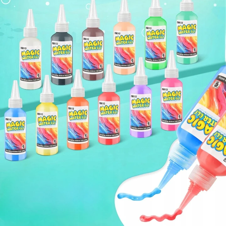 KŪRYBINGAS UGDYMO RINKINYS VAIKAMS, MAGIC GEL, VANDENS FIGURĖLĖS, UV SPALVOS