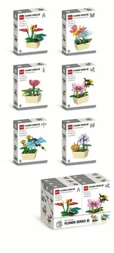 KŪRYBINGI MINI KALULĖLIAI VAIKAMS GĖLĖS GĖLĖS 3D 92 vnt 1039A-2