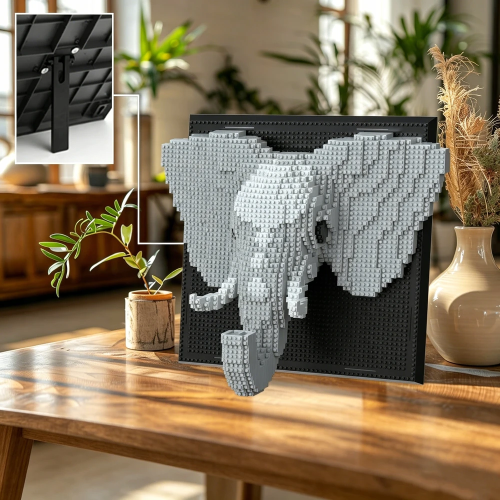 Kūrybingi statybiniai blokai, tapetinis dramblys, 3D statybinis žaislas vaikams