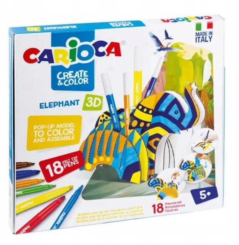 Kūrybinis 3D rinkinys CARIOCA Dramblys