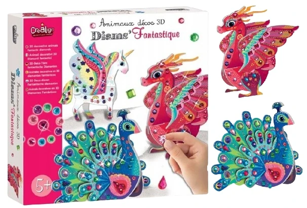 Kūrybinis deimantų išpjovų rinkinys Fairytale Creatures Crea Lign