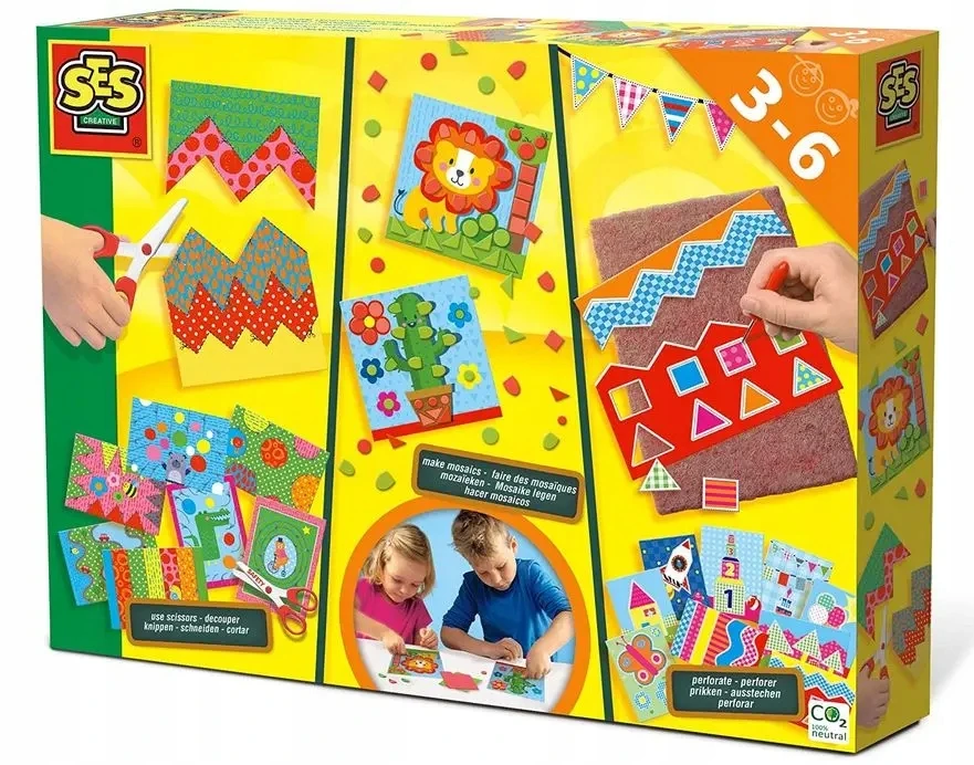 Kūrybinis edukacinis pjaustymo užduočių rinkinys SES Creative