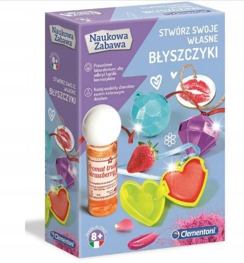 Kūrybinis lūpų blizgio rinkinys VAIKAMS Dovana 8 9 10 11 12 m.