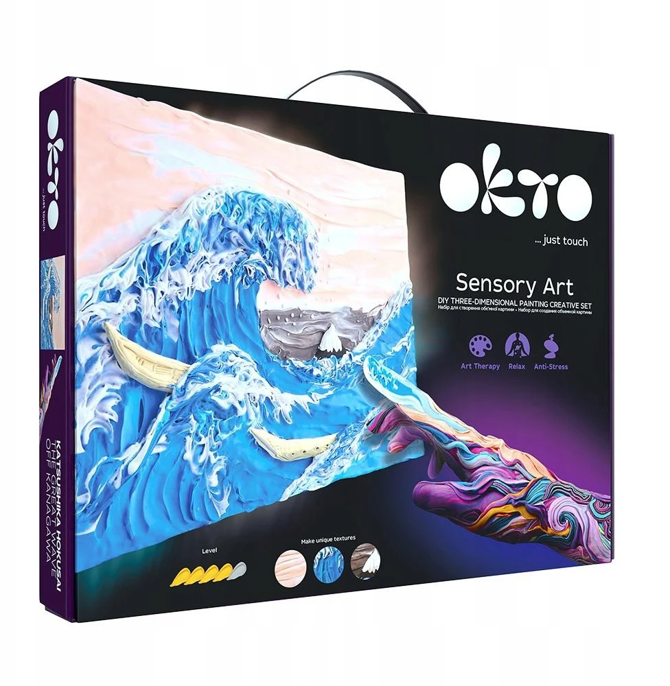 Kūrybinis meninis paveikslų kūrimas rankomis Wave Foam Okto 10004