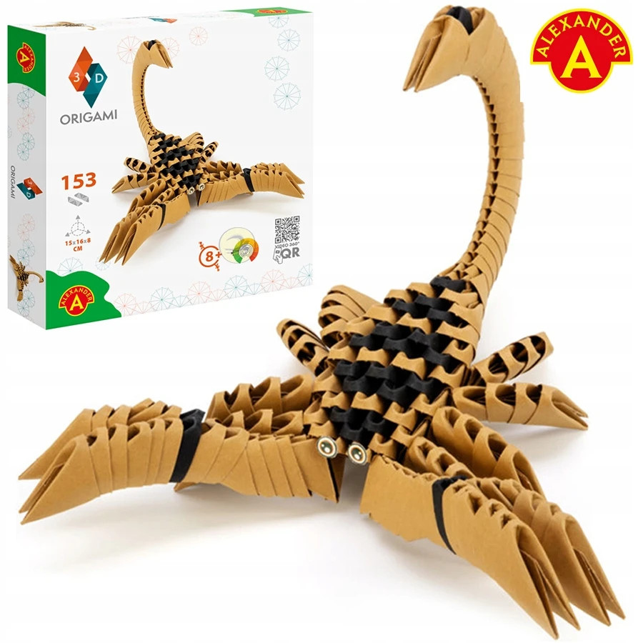 Alexander Aleksandro kūrybinis origami 3D Scorpion