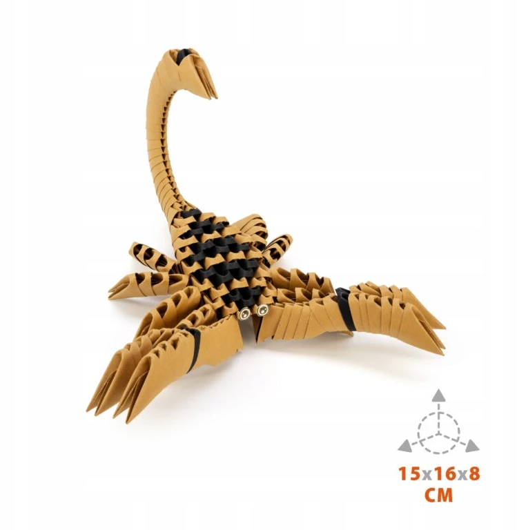 Alexander Aleksandro kūrybinis origami 3D Scorpion