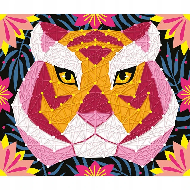 Kūrybinis rinkinys 3D String Art Jungle Animals 8+ Janod