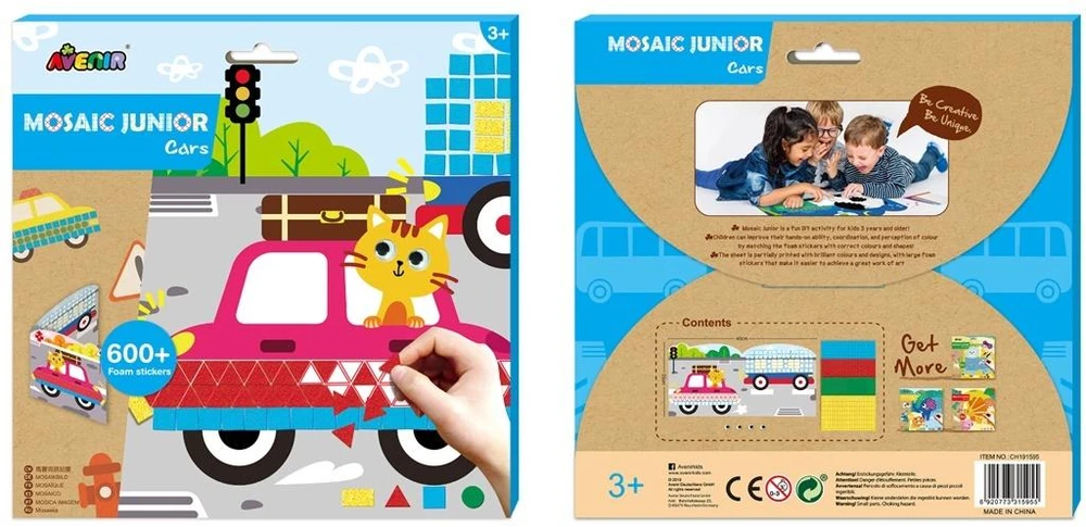 AVENIR Rinkinys „Mano pirmoji istorijų knygelė: automobiliai“