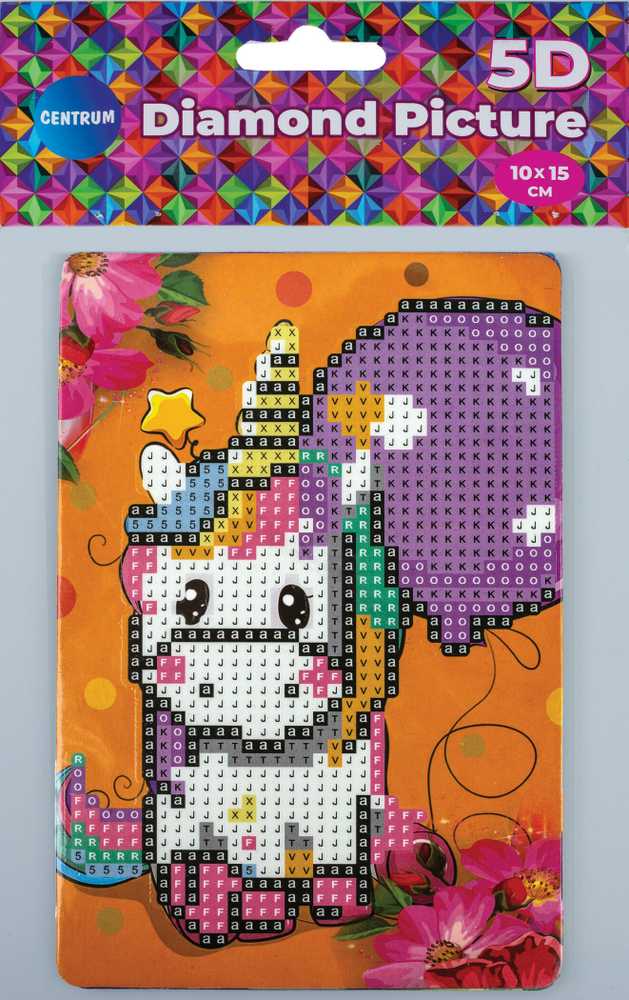 Kūrybinis rinkinys Deimantinė mozaika Unicorn Centrum 10x15cm