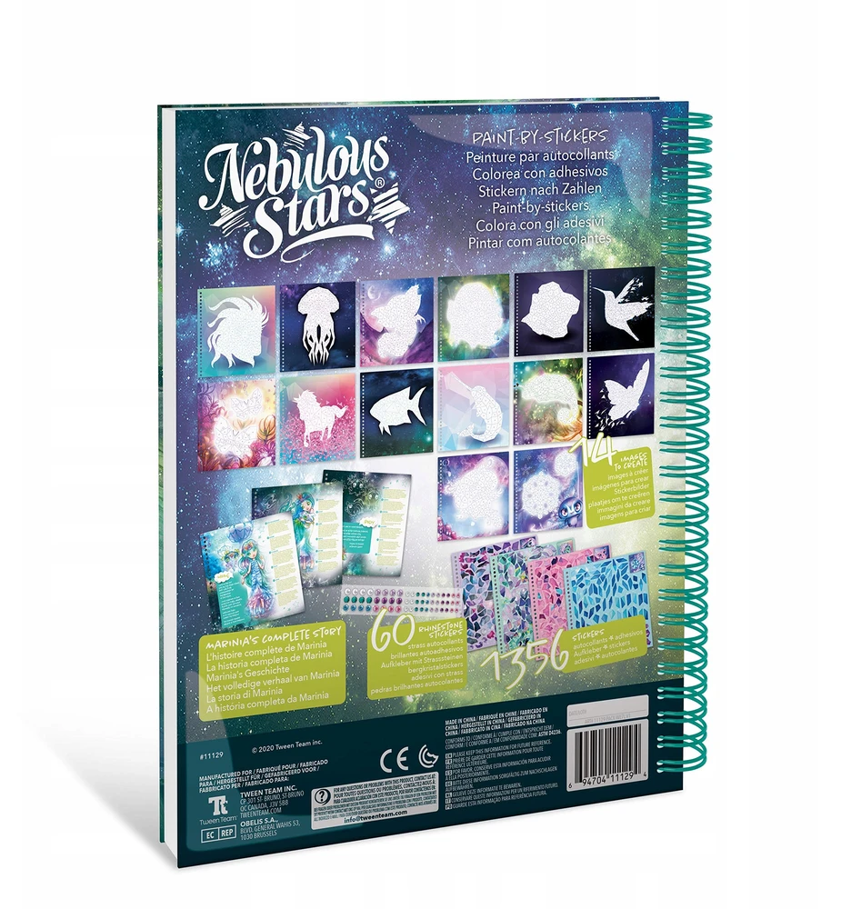 Nebulous_Sta Kūrybinė knygelė NEBULOUS STARS STICKER BY NUMBER 11129