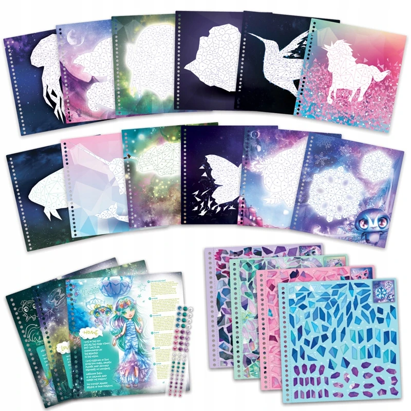 Nebulous_Sta Kūrybinė knygelė NEBULOUS STARS STICKER BY NUMBER 11129