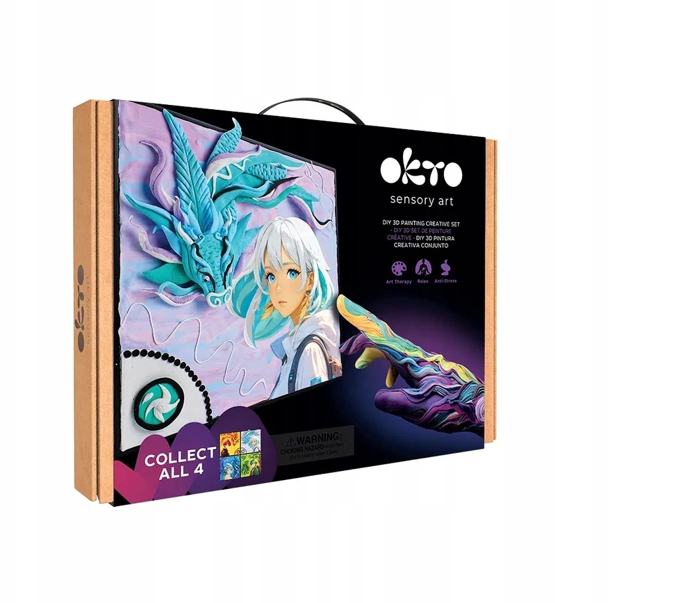 Kūrybinis rinkinys "MANGA" 3D AIR 30x40cm tapyba OKTO Priedai