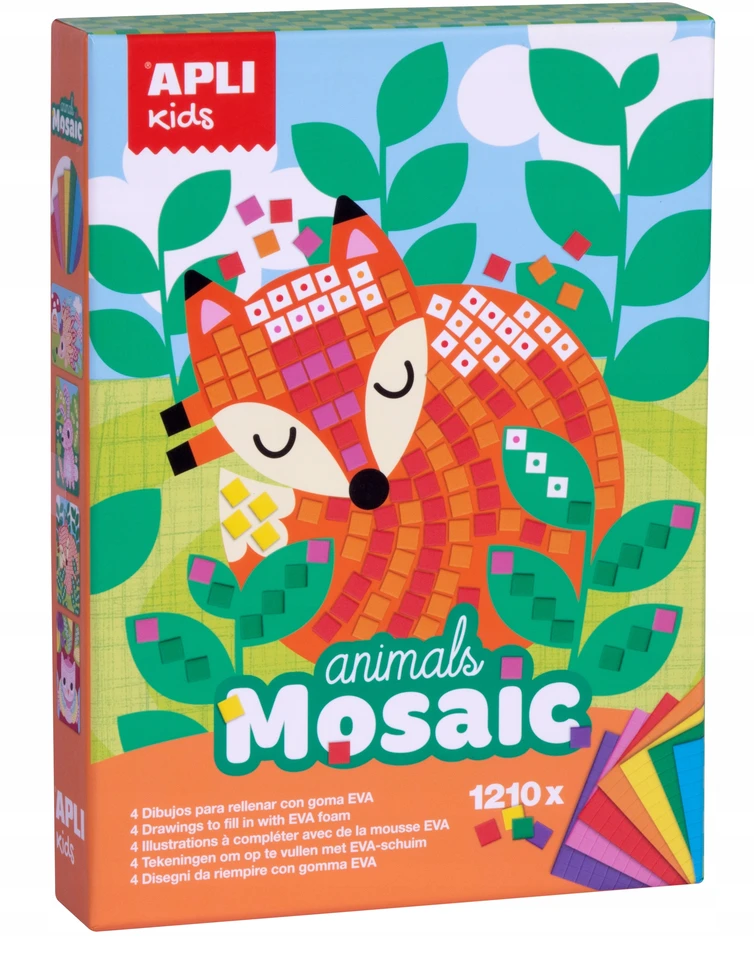 Apli Kids EVA porolono mozaika „Gyvūnai“