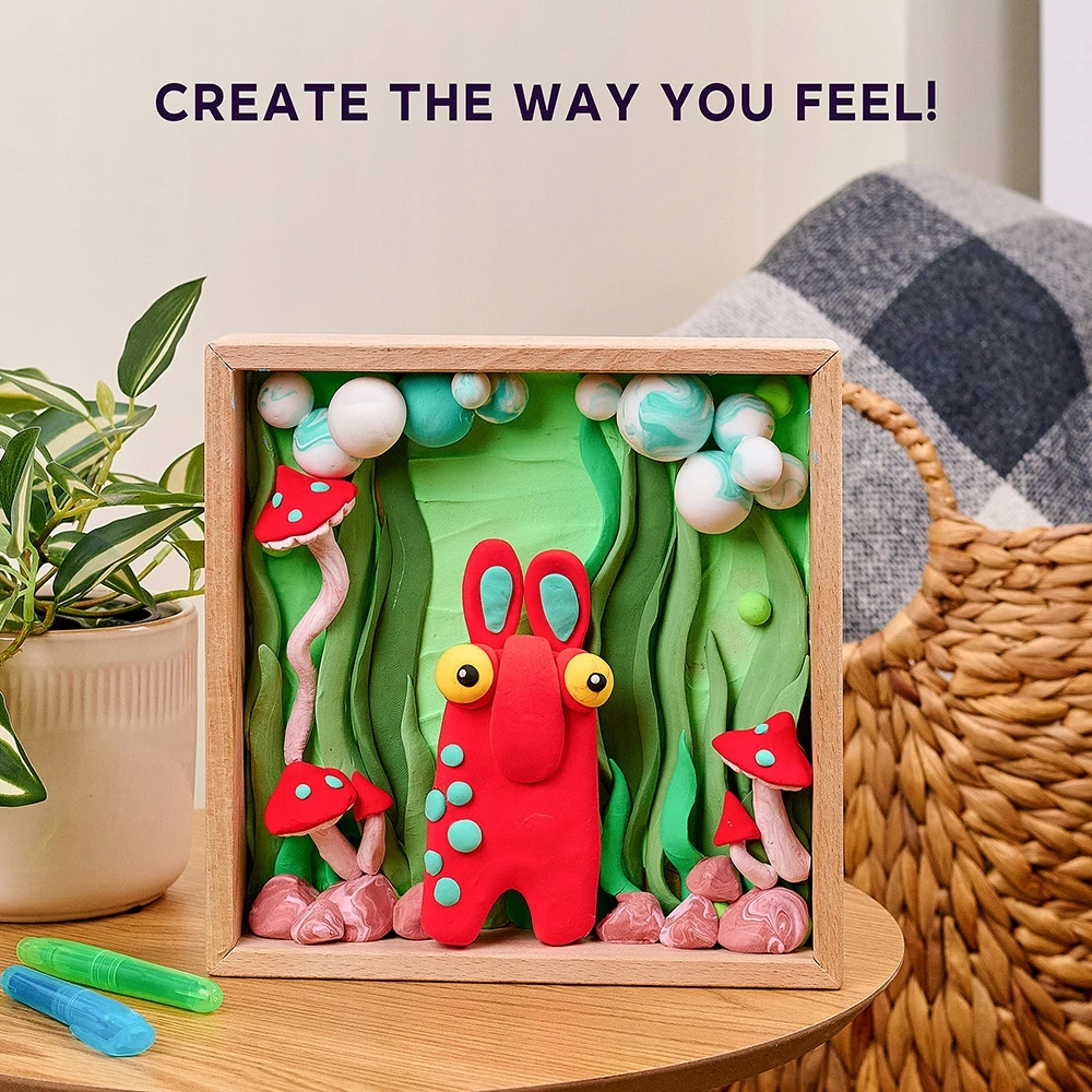 Kūrybinis rinkinys Okto Air clay Little Worlds Mama Trolė, 1 vnt.