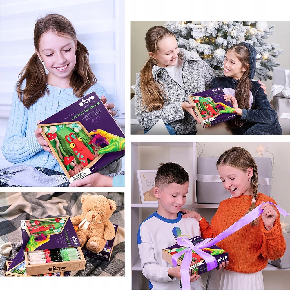Kūrybinis rinkinys Okto Air clay Little Worlds Mama Trolė, 1 vnt.