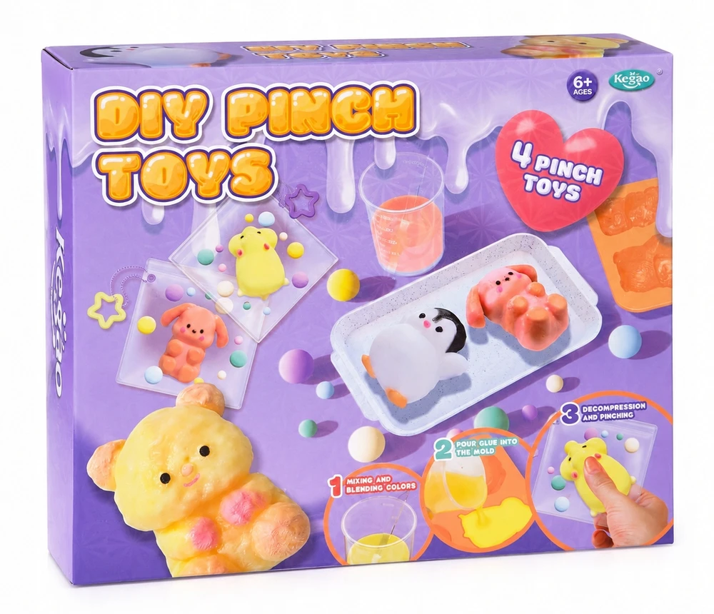 KŪRYBINIS RINKINYS, SKIRTAS PAGALBŪS GAMINTI SLIME MASĖS DIY GYVŪNUS