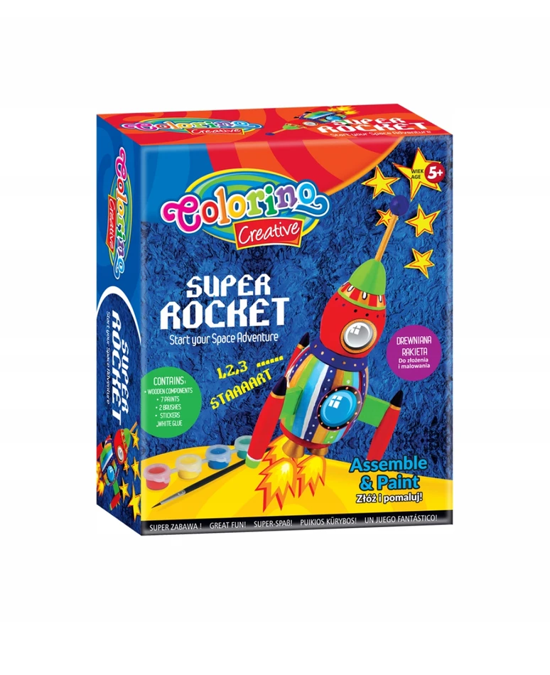 Kūrybinis rinkinys „Super raketa“, Colorino Creative