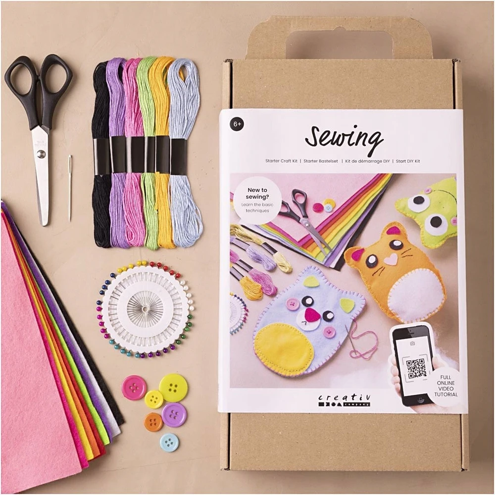 Diy Kitcreative Toys Creativ veltinio meškiukų siuvimo rinkinys vaikams 6+