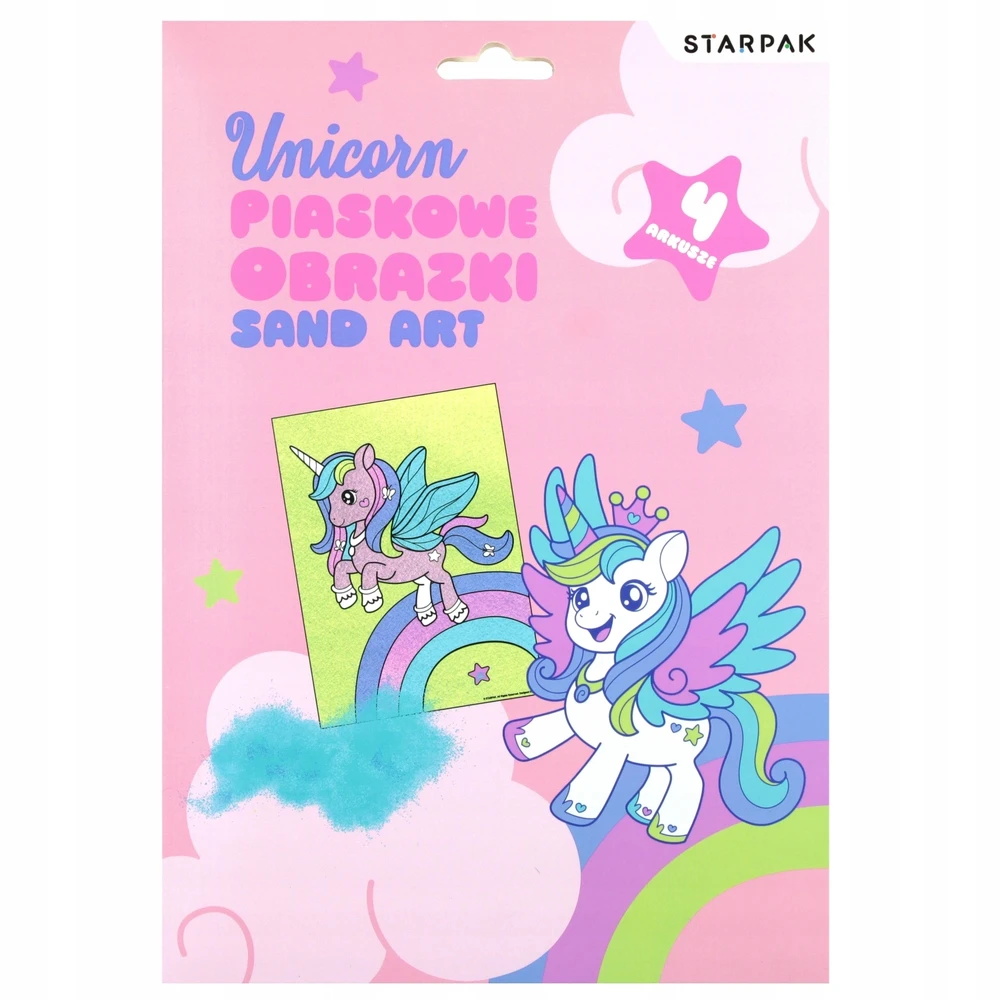 Kūrybinis smėlio paveikslėlių rinkinys Vienaragis STARPAK 549173