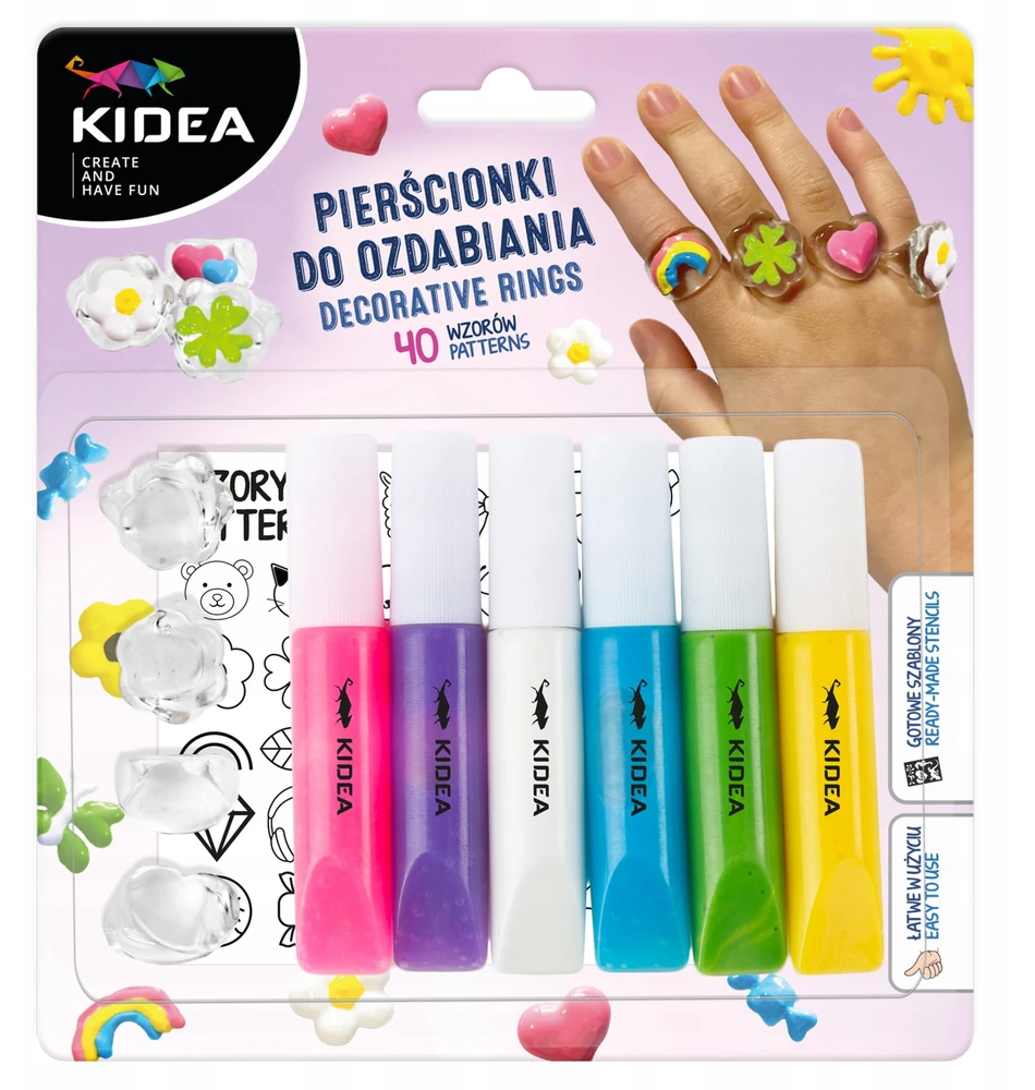 Kūrybinis žaislas DEKORACIJOS ŽIEDAI Kidea (PSDOKA)