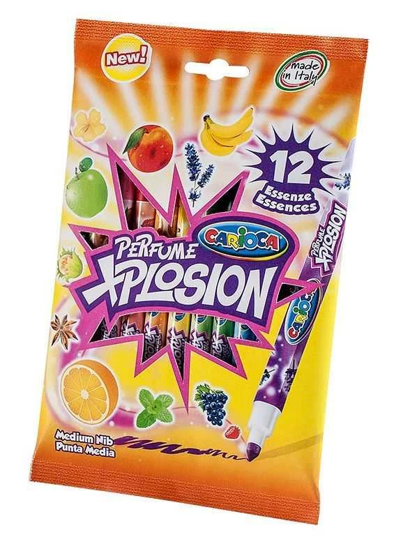 Kvepiantys flomasteriai CARIOCA PERFUME EXPLOSION, 12 spalvų