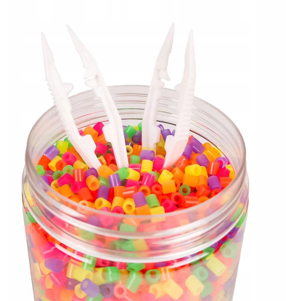 La Manuli Lyginimo karoliukai 5000vnt NEON Midi dydis 5mm Stiklainis
