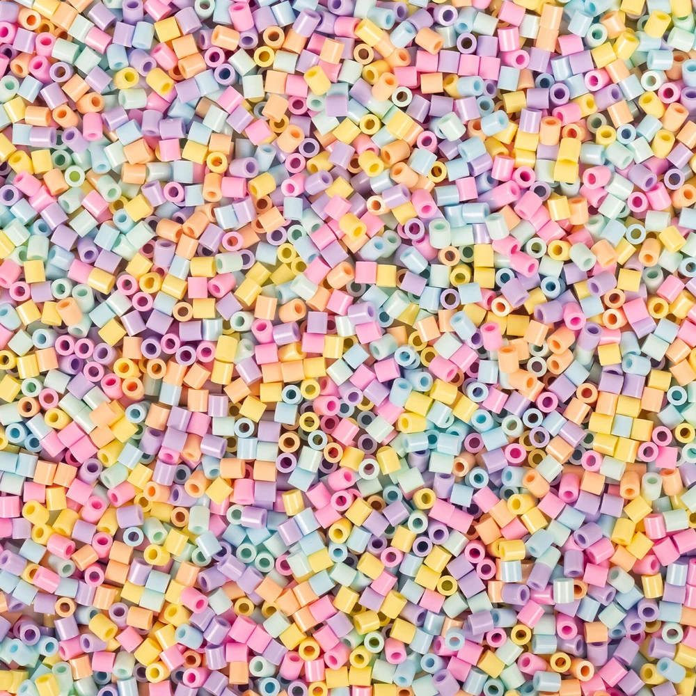 La Manuli Lyginimo karoliukai 5000vnt PASTEL Midi dydis 5mm Stiklainis